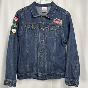 Power Rangers Ninja Storm Boys Size Large 10/12 Vintage Denim Jacket Rare 80’s